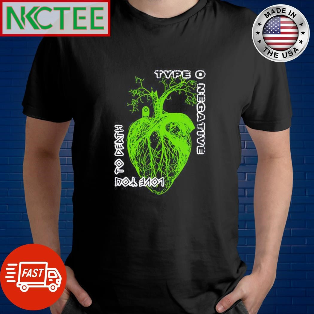 Official Type O Negative Heart You To Death graphic shirt Unisex T-shirt, Sweatshirt, Hoodie, Long Sleeve Tee - T-Shirt, Sweatshirt, Hoodie
