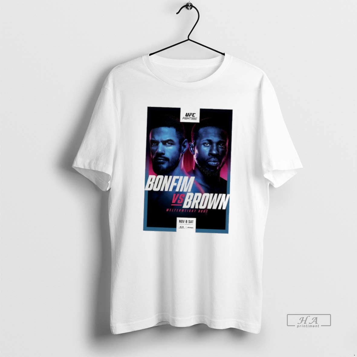 Official Ufc Fight Night Bonfim Vs Brown Autographed Event - T-Shirt, Sweatshirt, Hoodie