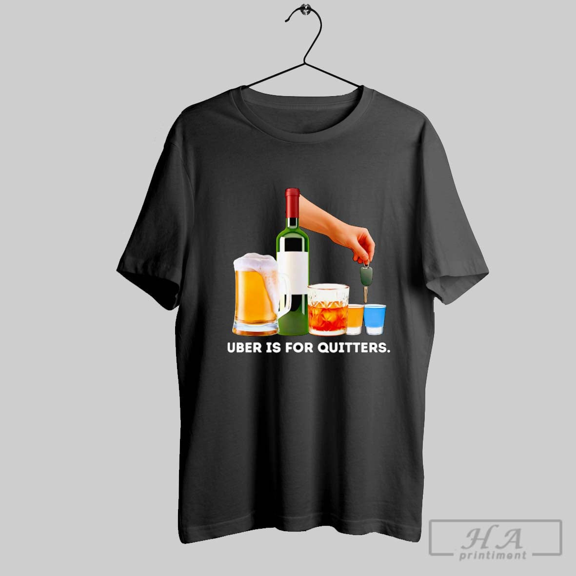 Official Uber Is For Quitters Poster Unisex T-shirt, Sweatshirt, Hoodie, Long Sleeve Tee - T-Shirt, Sweatshirt, Hoodie