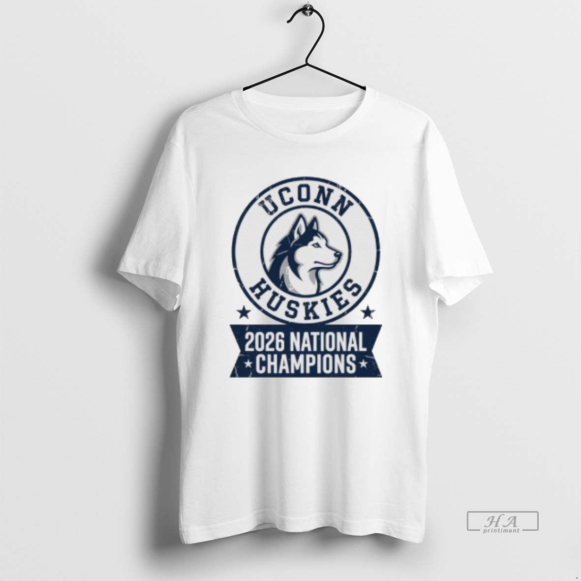 Official Uconn Huskies 2026 National Champions Logo Unisex T-shirt, Sweatshirt, Hoodie, Long Sleeve Tee - T-Shirt, Sweatshirt, Hoodie