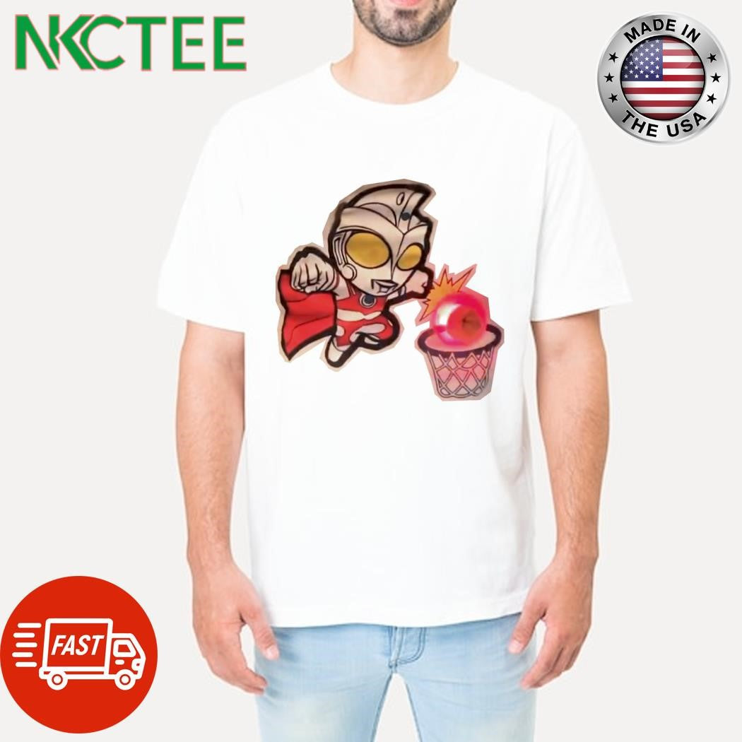 Official Ultraman Chibi play basketball shirt Unisex T-shirt, Sweatshirt, Hoodie, Long Sleeve Tee - T-Shirt, Sweatshirt, Hoodie
