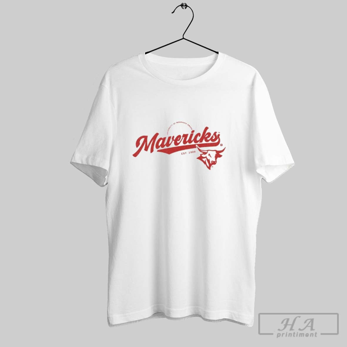Official University Of Nebraska Omaha Mavericks Script Logo Heavyweight Unisex T-shirt, Sweatshirt, Hoodie, Long Sleeve Tee - T-Shirt, Sweatshirt, Hoodie