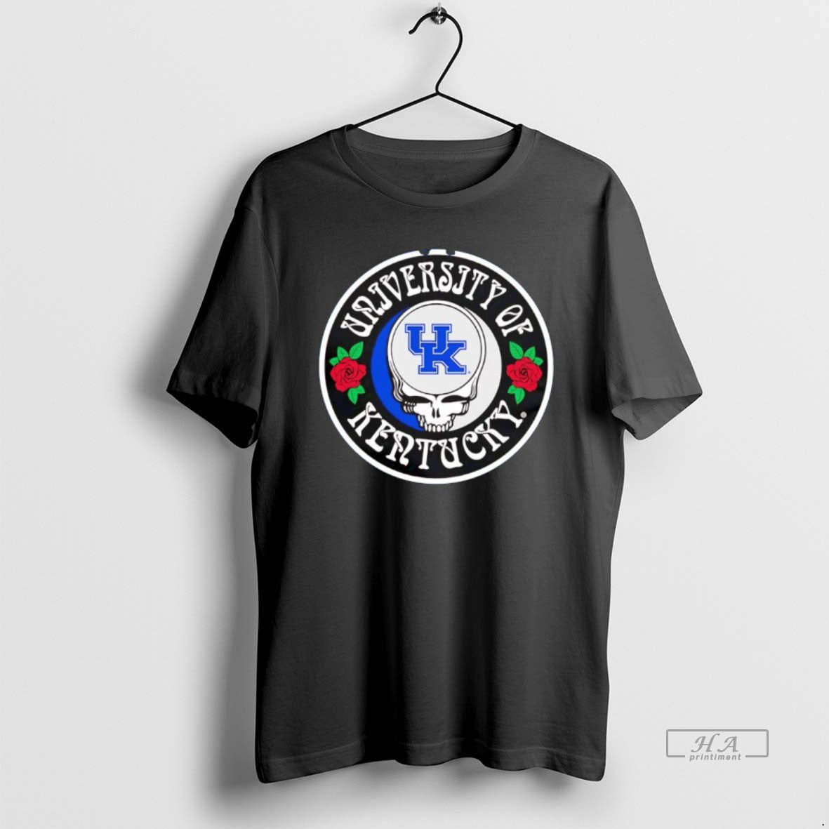 Official University Of Kentucky Wildcats Sugar Skull Grateful Dead Logo - T-Shirt, Sweatshirt, Hoodie