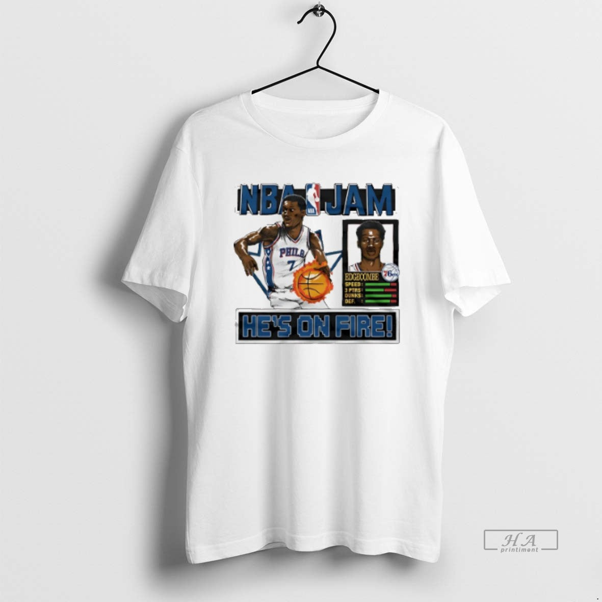 Official Vj Edgecombe Boomshakalaka Philadelphia 76ers Nba Jam - T-Shirt, Sweatshirt, Hoodie