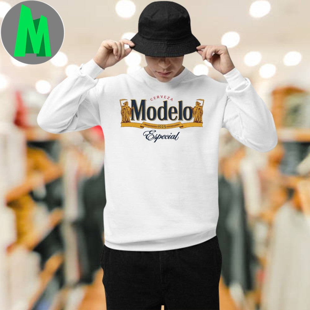 Vintage Cerveza Modelo Especial Beer Logo Mexican - Adult & Kids T-Shirts, Sweatshirts & Hoodies apparel design preview 2