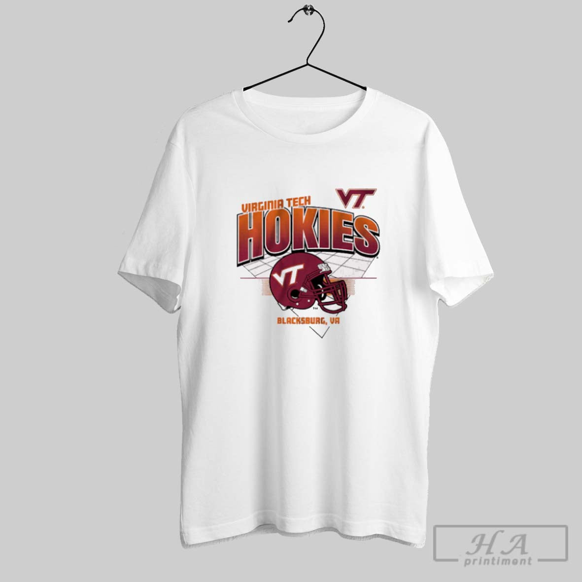 Official Virginia Tech Hokies Football Ncaa Blacksburg Va Helmet Grid Unisex T-shirt, Sweatshirt, Hoodie, Long Sleeve Tee - T-Shirt, Sweatshirt, Hoodie