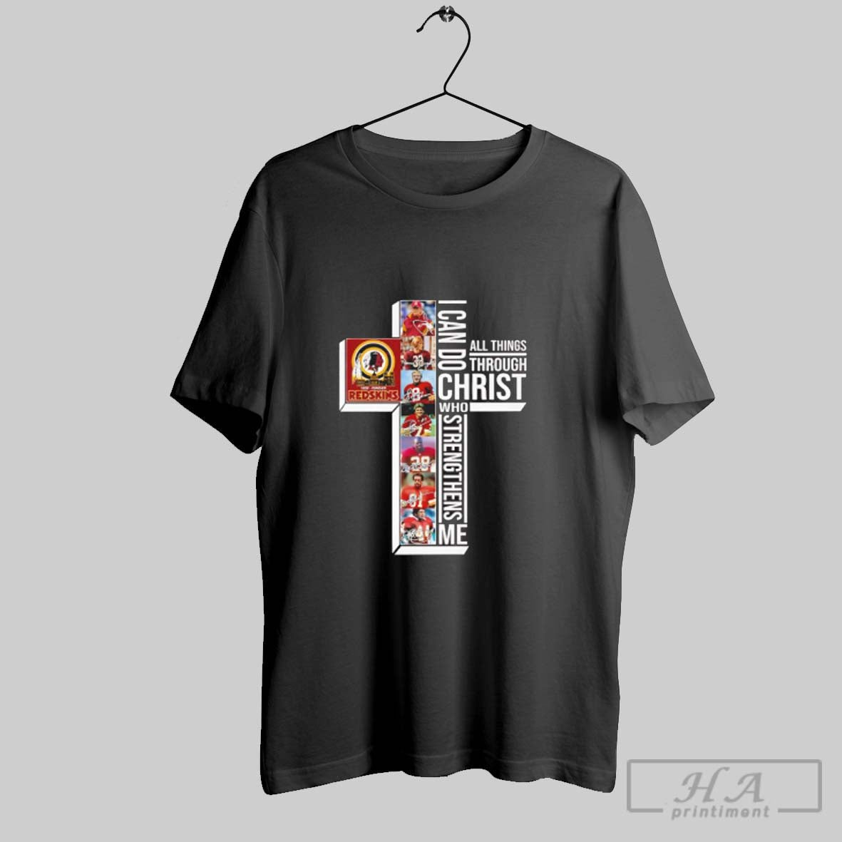Official Washington Commanders I Can Do Christ All Things Through Who Strengthens Me Signature Tee - T-Shirt, Sweatshirt, Hoodie