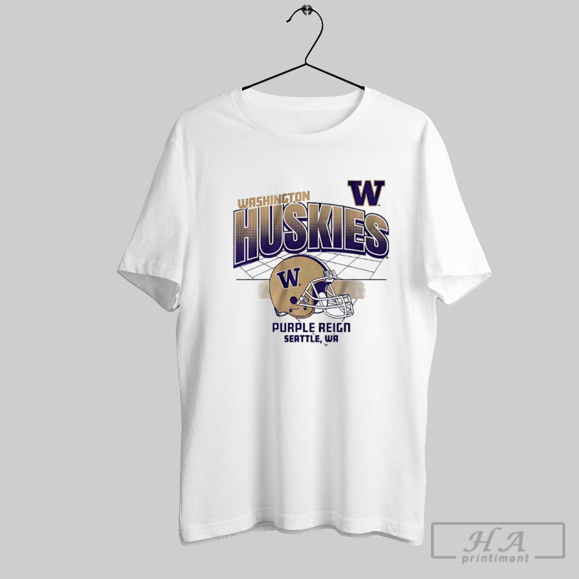 Official Washington Huskies Football Purple Reign Helmet Grid Unisex T-shirt, Sweatshirt, Hoodie, Long Sleeve Tee - T-Shirt, Sweatshirt, Hoodie