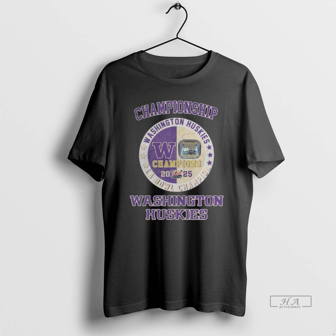 Official Washington Huskies La Bowl Championship 2025 Champions - T-Shirt, Sweatshirt, Hoodie