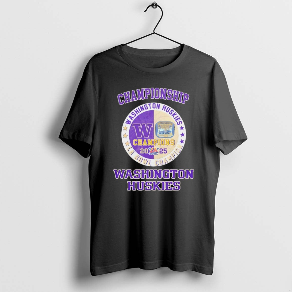 Official Washington Huskies Football Championship La Bowl Champion 2025 - T-Shirt, Sweatshirt, Hoodie