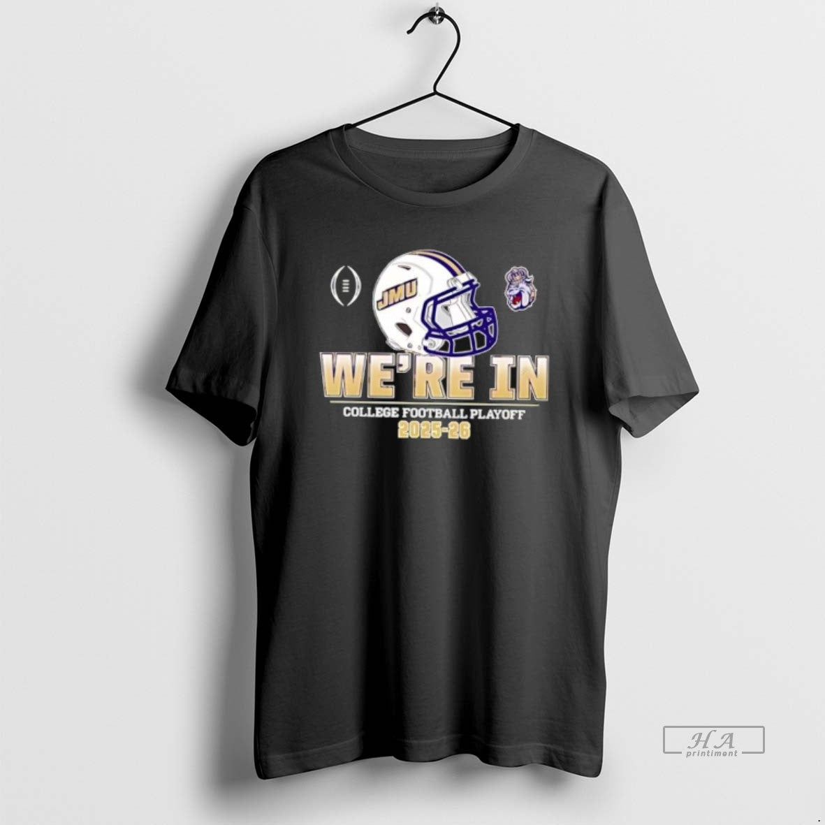 Official Were In College Football Playoff 2025 2026 James Madison Dukes Helmet - T-Shirt, Sweatshirt, Hoodie