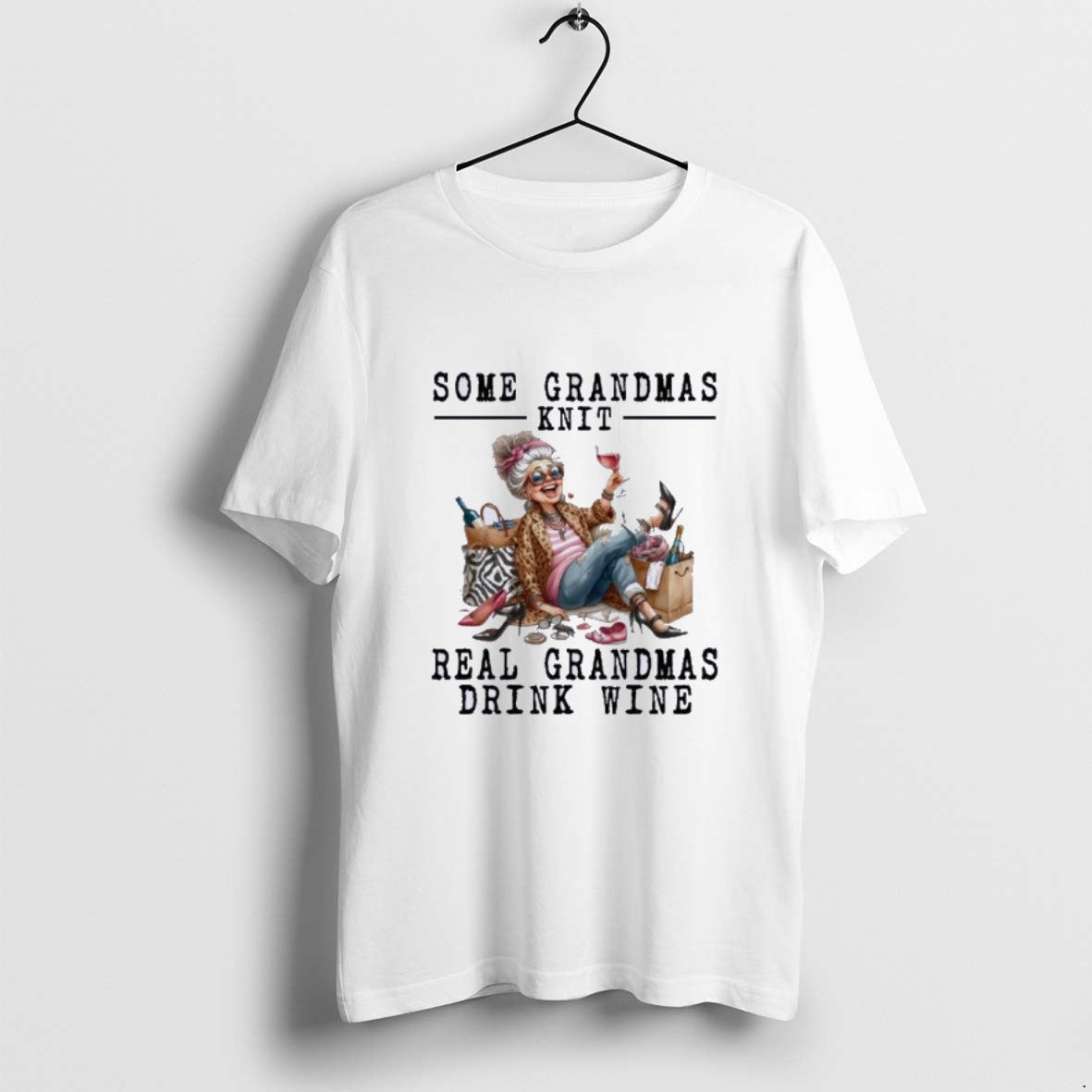 Official Wine Some Grandmas Knit Real Grandmas - T-Shirt, Sweatshirt, Hoodie