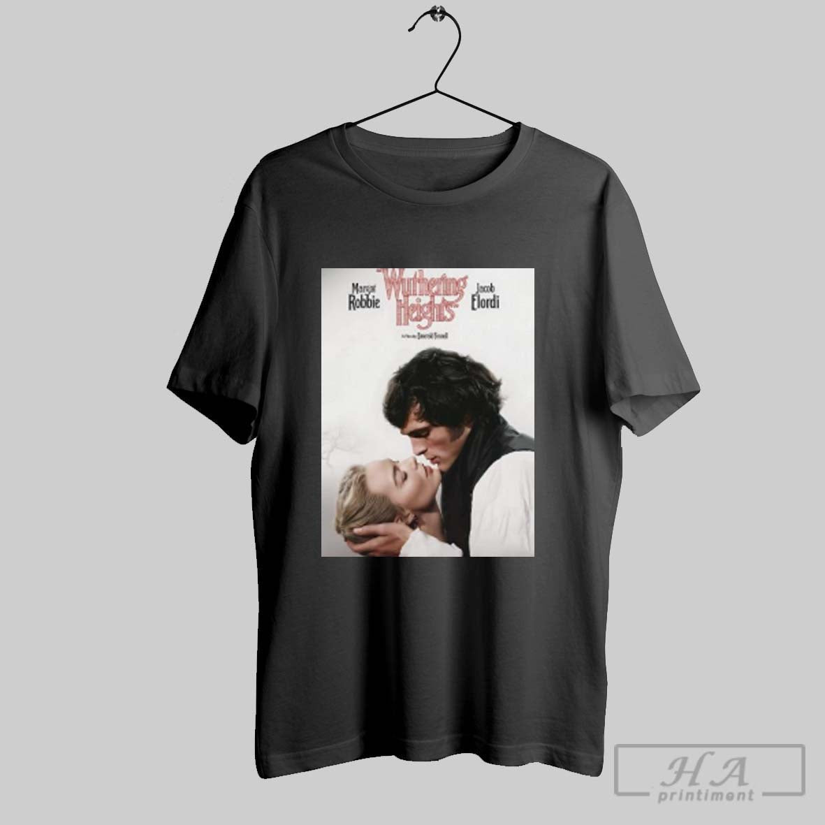 Official Wuthering Heights Movie Margot Robbie And Jacob Elordi Graphic T Shirt White Unisex T-shirt, Sweatshirt, Hoodie, Long Sleeve Tee - T-Shirt, Sweatshirt, Hoodie