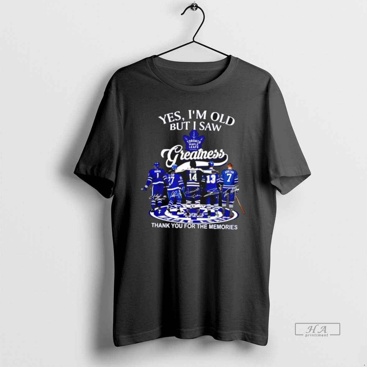Official Yes Im Old But I Saw Toronto Maple Leafs Greatness 2025 Signatures - T-Shirt, Sweatshirt, Hoodie