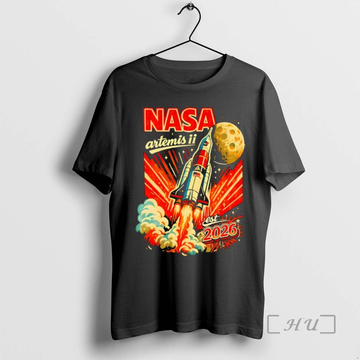 Officials 0wmynqtn Nasa Artemis Ii Rocket Launch Moon Mission Est 2026 Premium T Shirts Sweater - T-Shirt, Sweatshirt, Hoodie