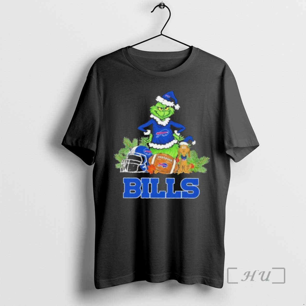 Officials 2025 Santa Grinch X Dog Ball Merry Christmas Bills Logo Premium T Shirts Sweater - T-Shirt, Sweatshirt, Hoodie