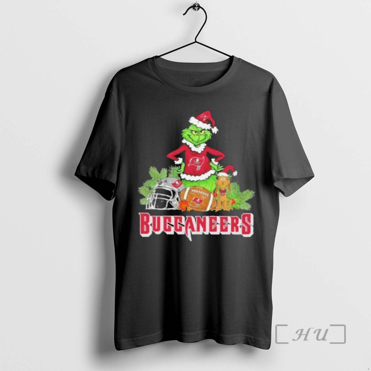 Officials 2025 Santa Grinch X Dog Ball Merry Christmas Buccaneers Logo Premium T Shirts Sweater - T-Shirt, Sweatshirt, Hoodie