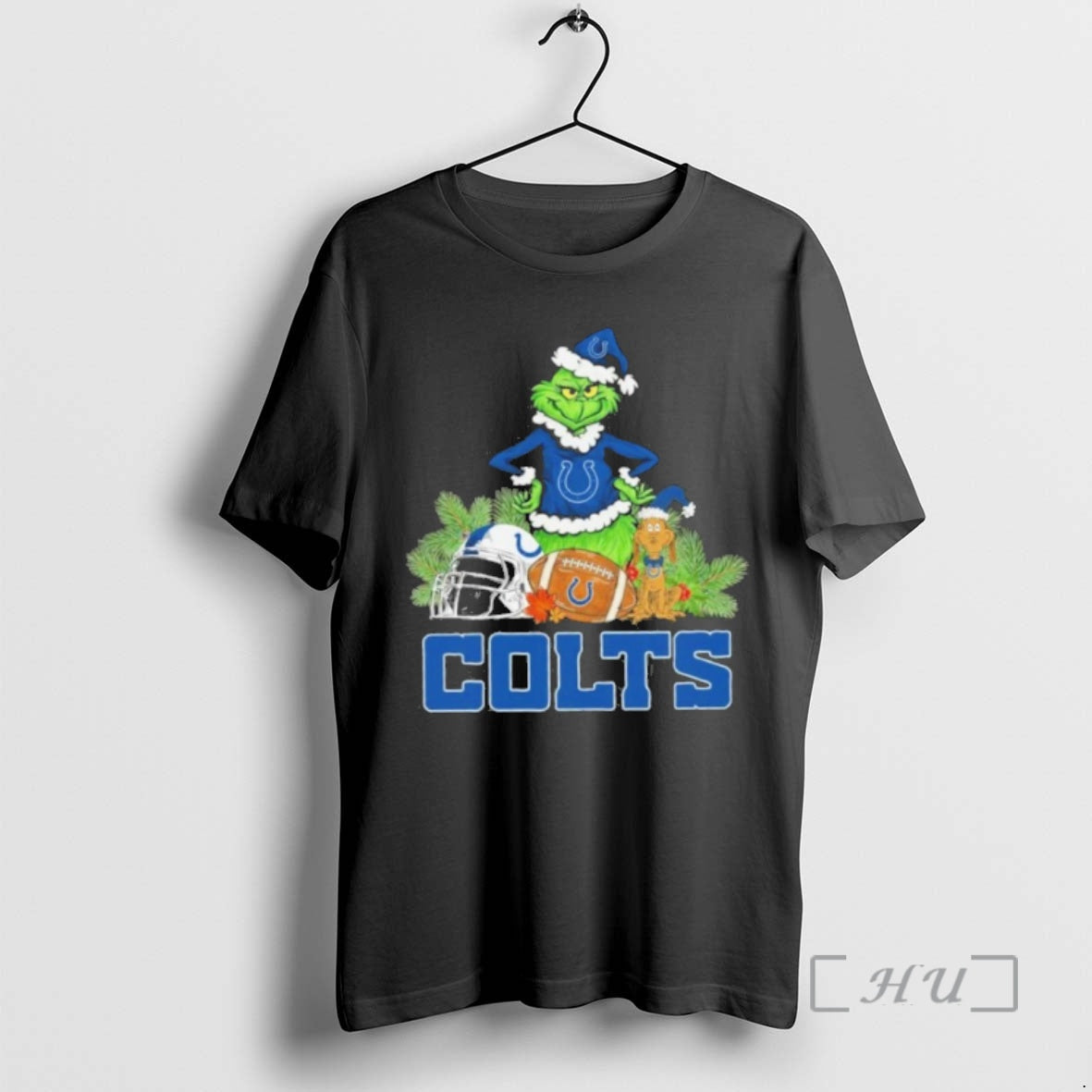 Officials 2025 Santa Grinch X Dog Ball Merry Christmas Colts Logo Premium T Shirts Sweater - T-Shirt, Sweatshirt, Hoodie