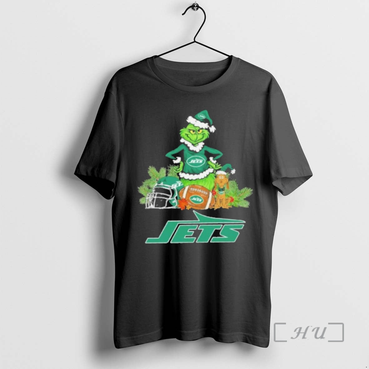 Officials 2025 Santa Grinch X Dog Ball Merry Christmas Jets Logo Premium T Shirts Sweater - T-Shirt, Sweatshirt, Hoodie