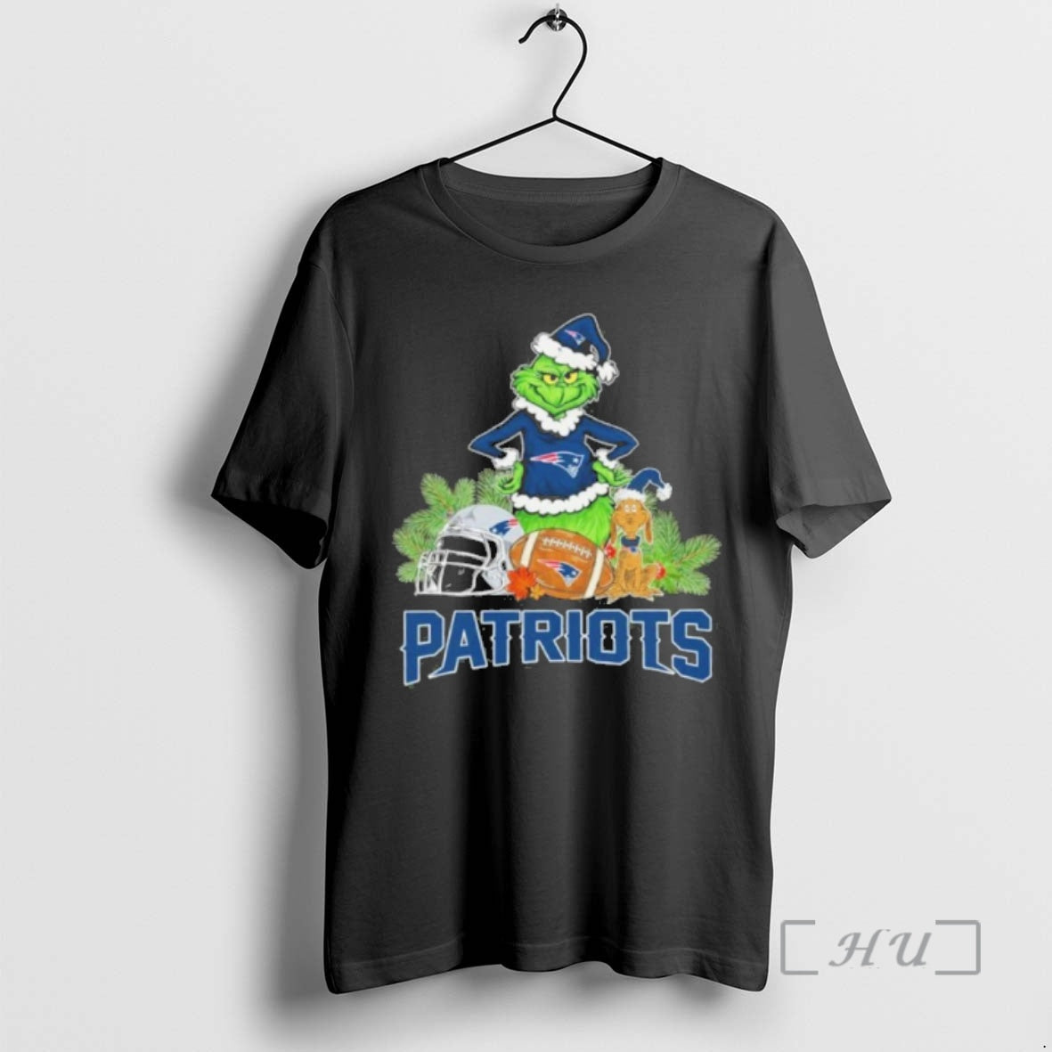 Officials 2025 Santa Grinch X Dog Ball Merry Christmas Patriots Logo Premium T Shirts Sweater - T-Shirt, Sweatshirt, Hoodie