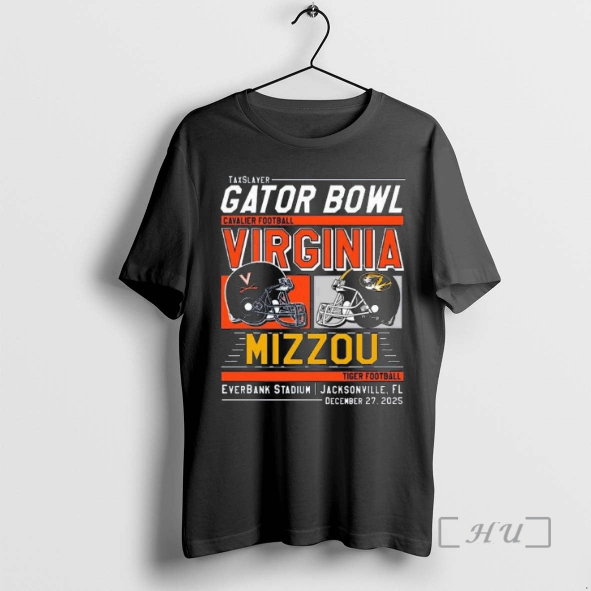 Officials 2025 Taxslayer Gator Bowl Cavalier Virginia Vs Mizzou Tiger Helmet Everbank Stadium Jacksonville Fl - T-Shirt, Sweatshirt, Hoodie