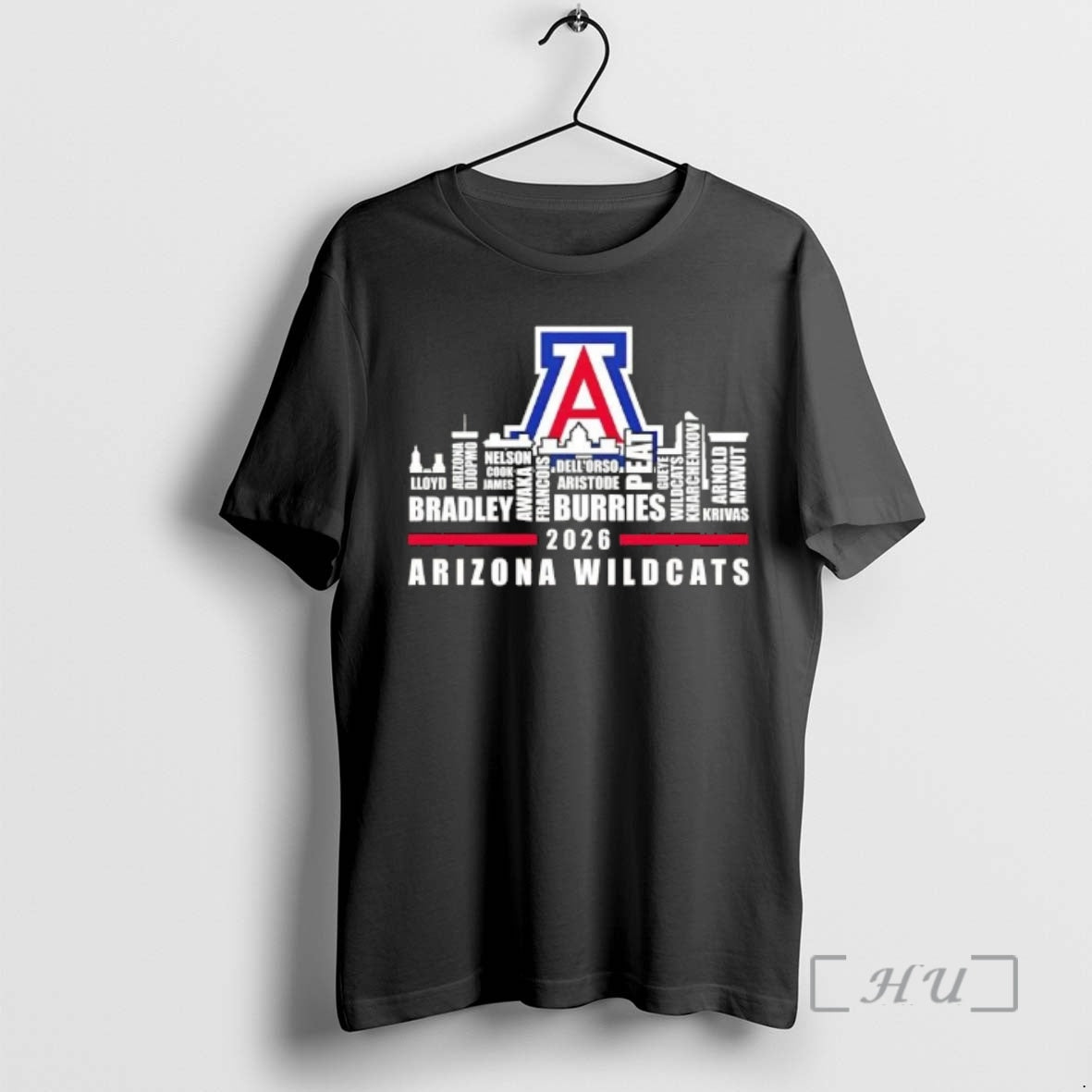 Officials 2026 Arizona Wildcats All Names City Skyline - T-Shirt, Sweatshirt, Hoodie
