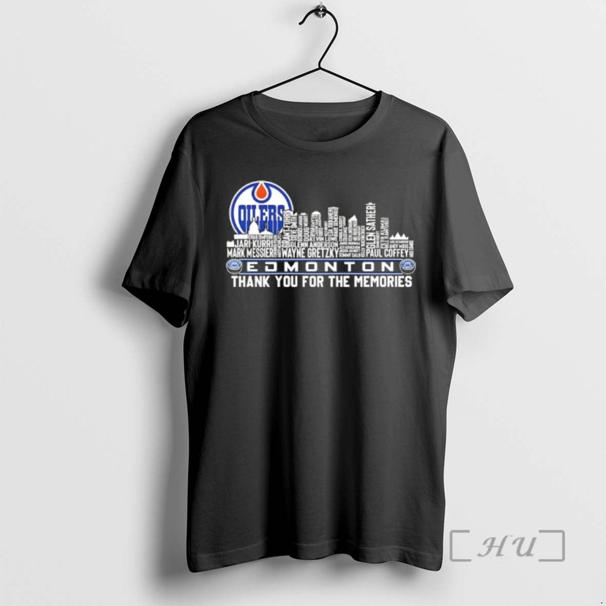 Officials 2026 Edmonton Oilers All Names City Skyline - T-Shirt, Sweatshirt, Hoodie