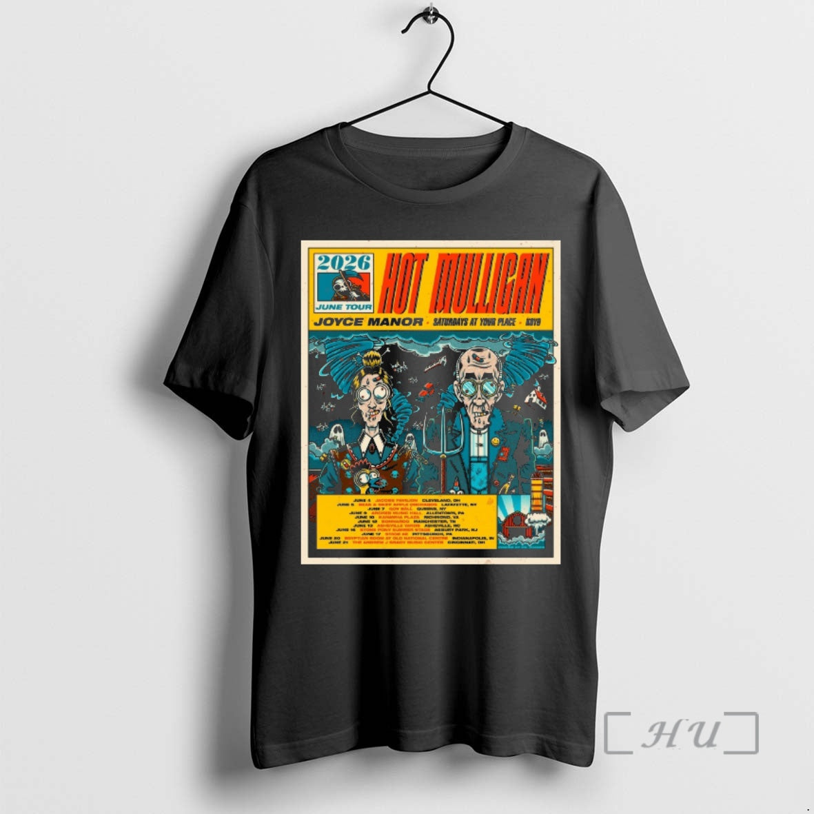 Officials 2026 June Tour Hot Mulligan Saturdays At Your Place June 4 21 2026 Premium - T-Shirt, Sweatshirt, Hoodie