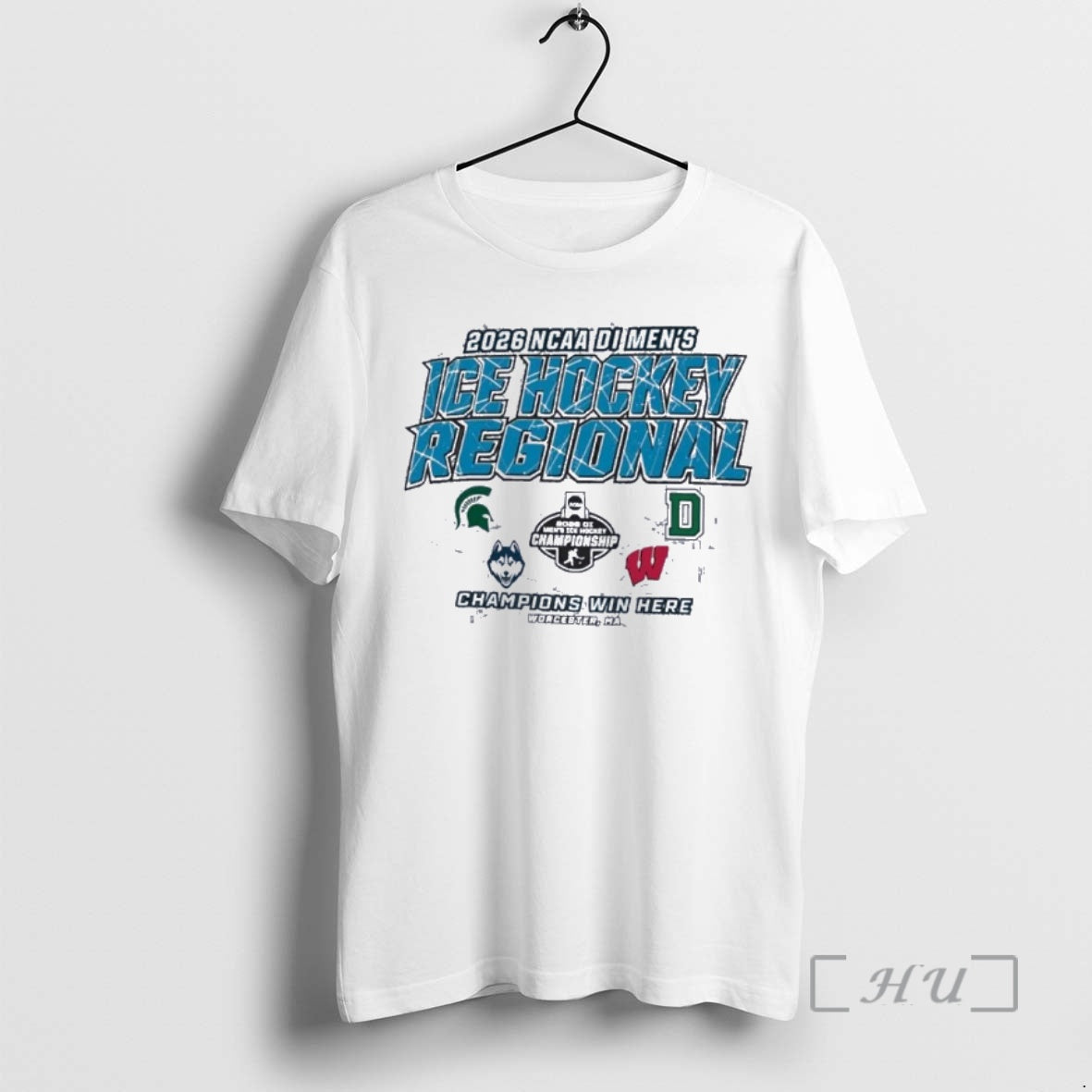 Officials 2026 Ncaa Di Mens Ice Hockey Worcester Regional 4 Teams Premium T Shirts Sweater - T-Shirt, Sweatshirt, Hoodie