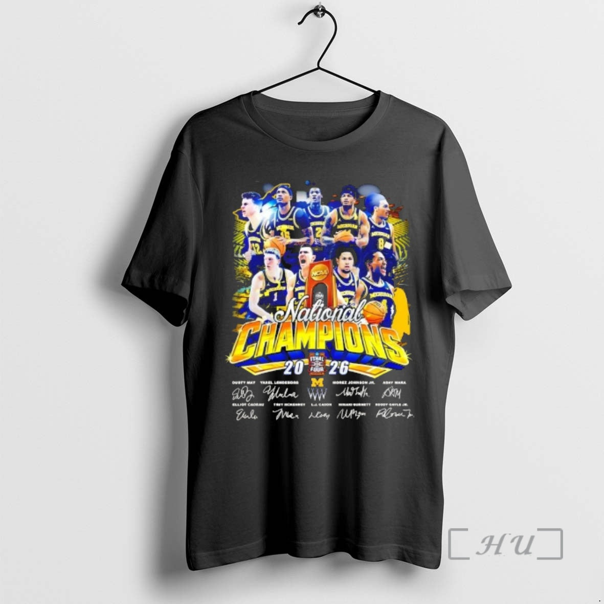 Officials 2026 Ncaa National Champions Michigan Wolverines All Names Players Signatures Premium T Shirts Sweater - T-Shirt, Sweatshirt, Hoodie