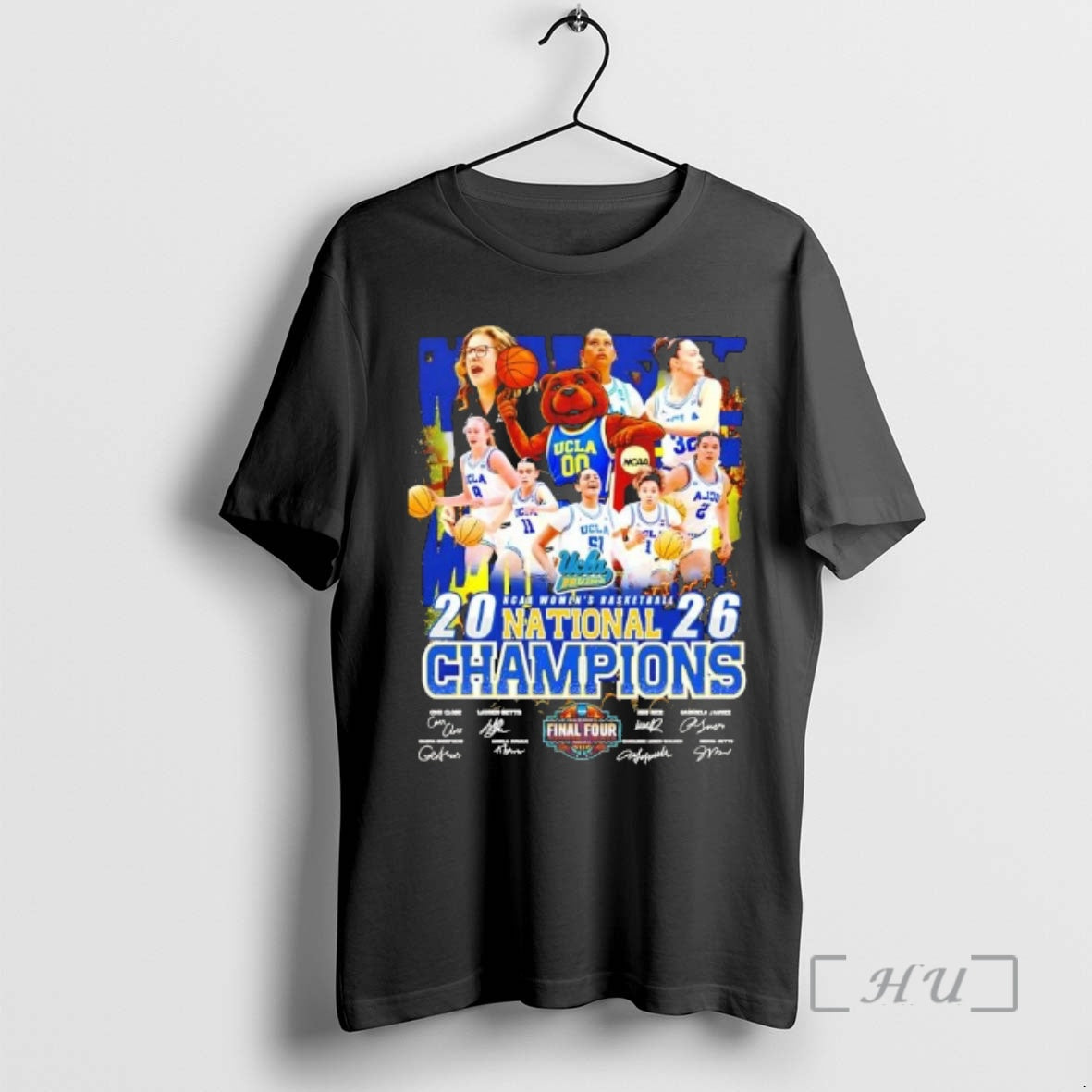 Officials 2026 Ncaa Womens Basketball National Champions Ucla Bruins All Players Signatures Premium T Shirts - T-Shirt, Sweatshirt, Hoodie