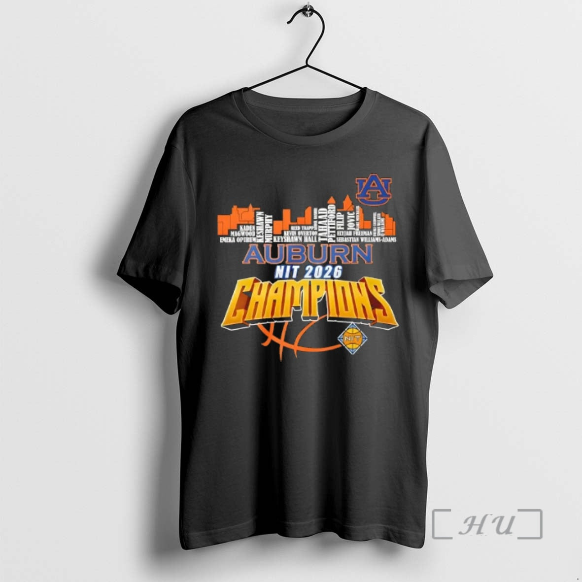 Officials 2026 Nit Champions Auburn Tigers All Names City Skyline Unisex T-shirt, Sweatshirt, Hoodie, Long Sleeve Tee - T-Shirt, Sweatshirt, Hoodie