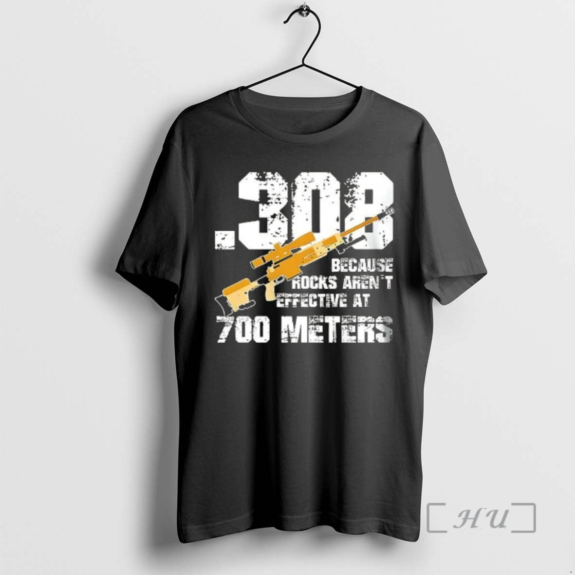 Officials 308 Because Rocks Arent Effective At 700 Meters Retro - T-Shirt, Sweatshirt, Hoodie