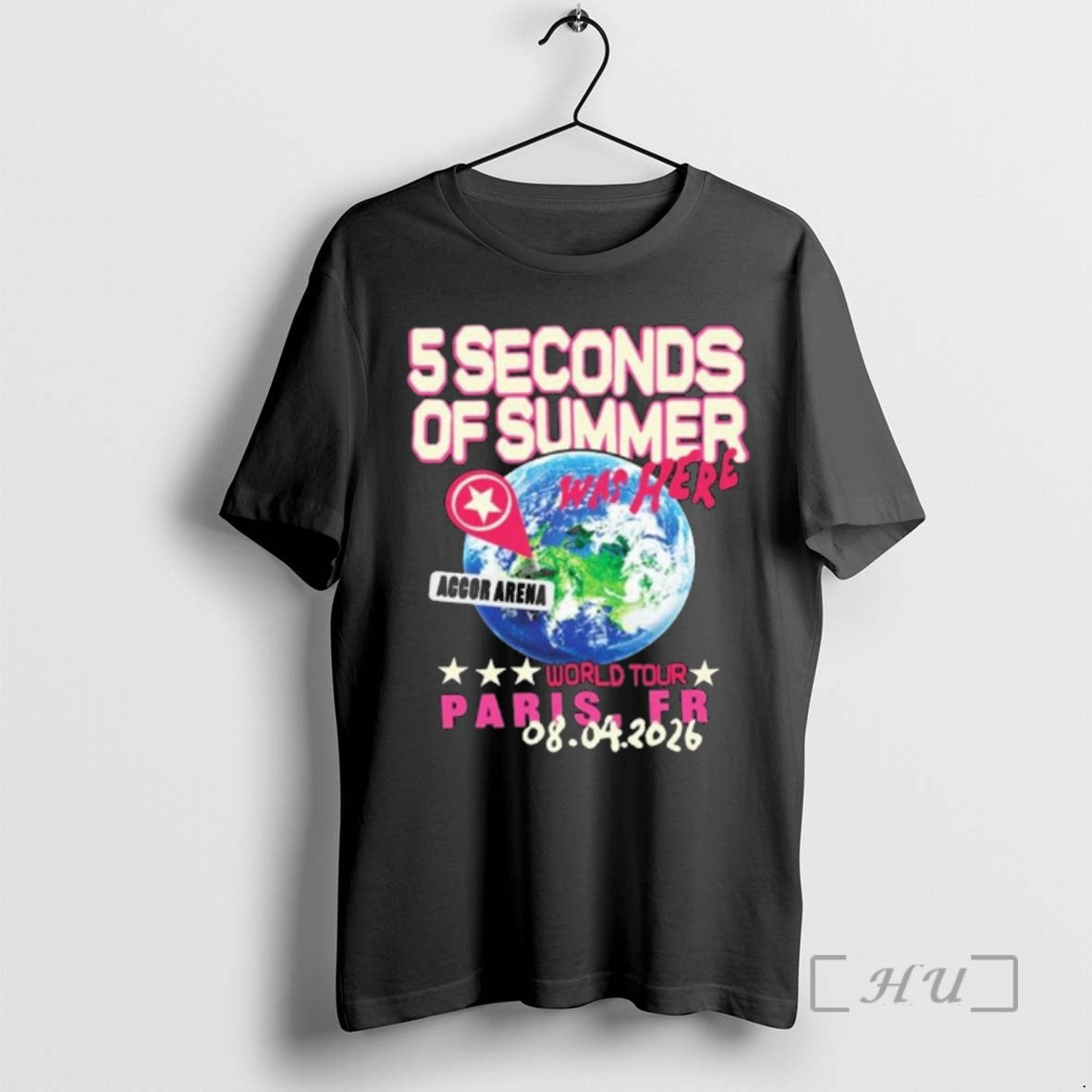 Officials 5 Seconds Of Summer April 8 2026 Paris Fr Unisex T-shirt, Sweatshirt, Hoodie, Long Sleeve Tee - T-Shirt, Sweatshirt, Hoodie