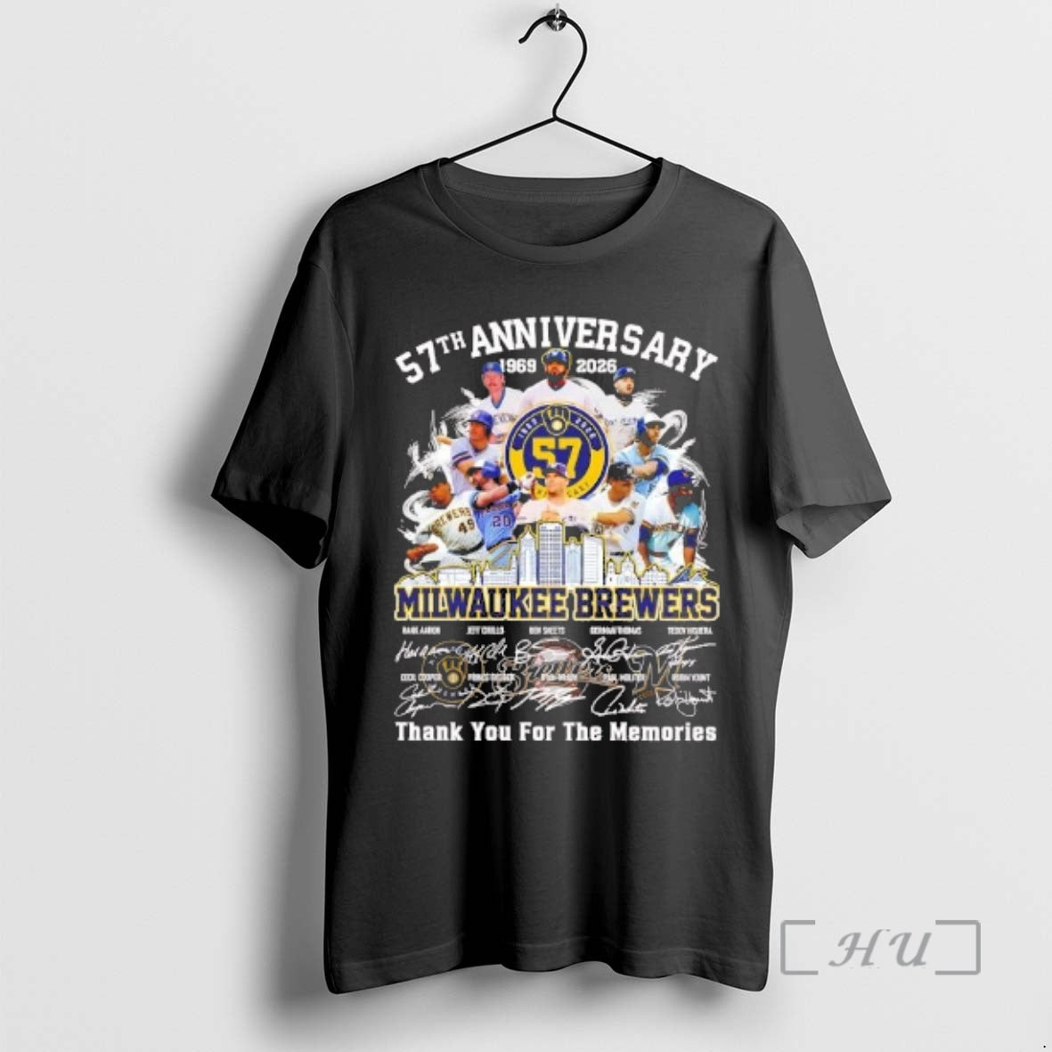 Officials 57th Anniversary Milwaukee Brewers 1969 2026 Team Players - T-Shirt, Sweatshirt, Hoodie