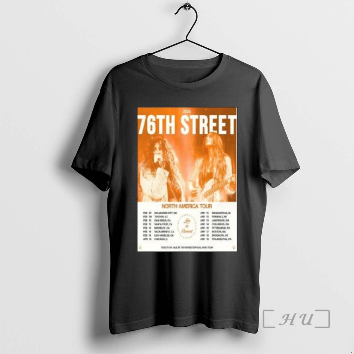 Officials 76th Street North America Tour 2026 Circle Black - T-Shirt, Sweatshirt, Hoodie