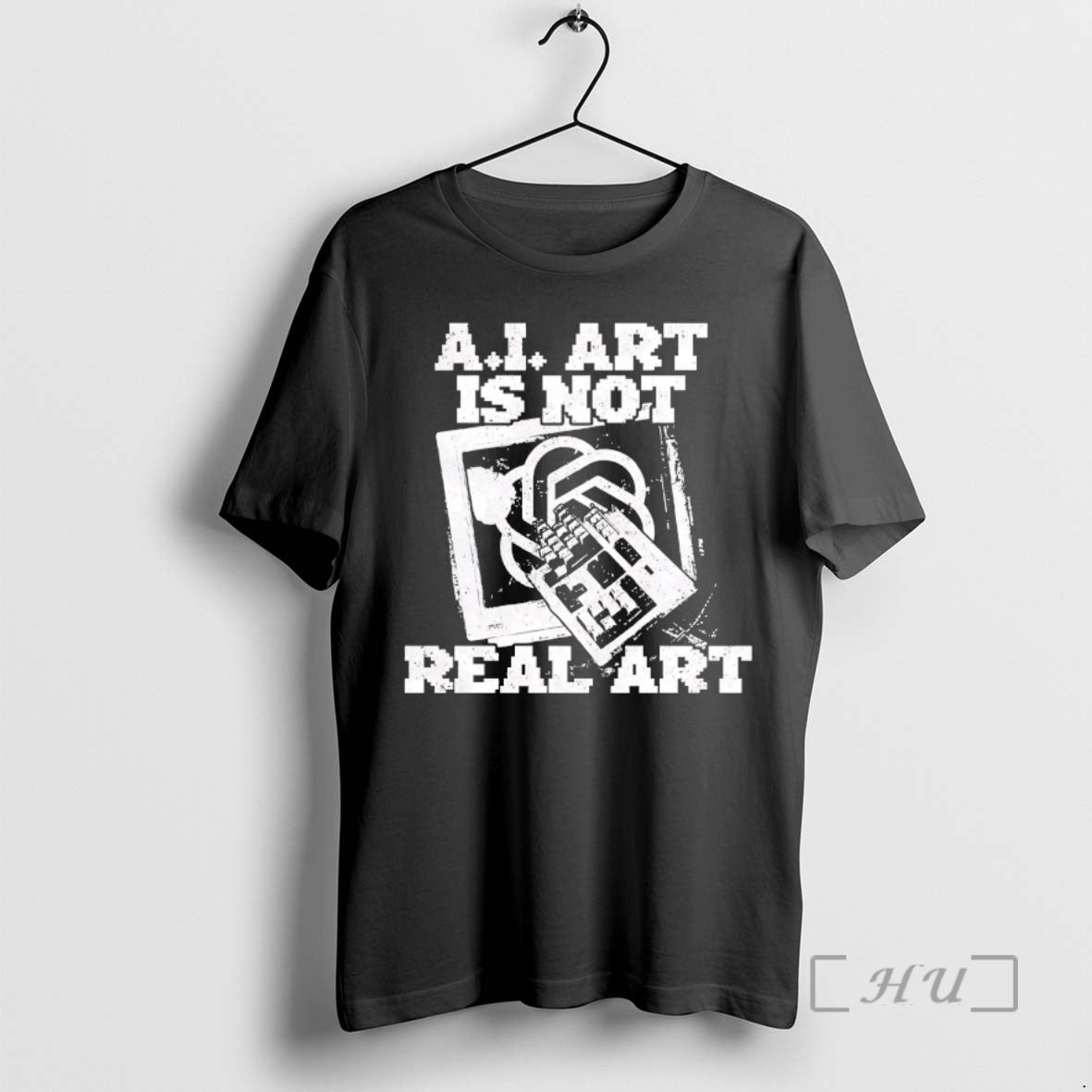 Officials Ai Art Is Not Real Art Keyboard - T-Shirt, Sweatshirt, Hoodie