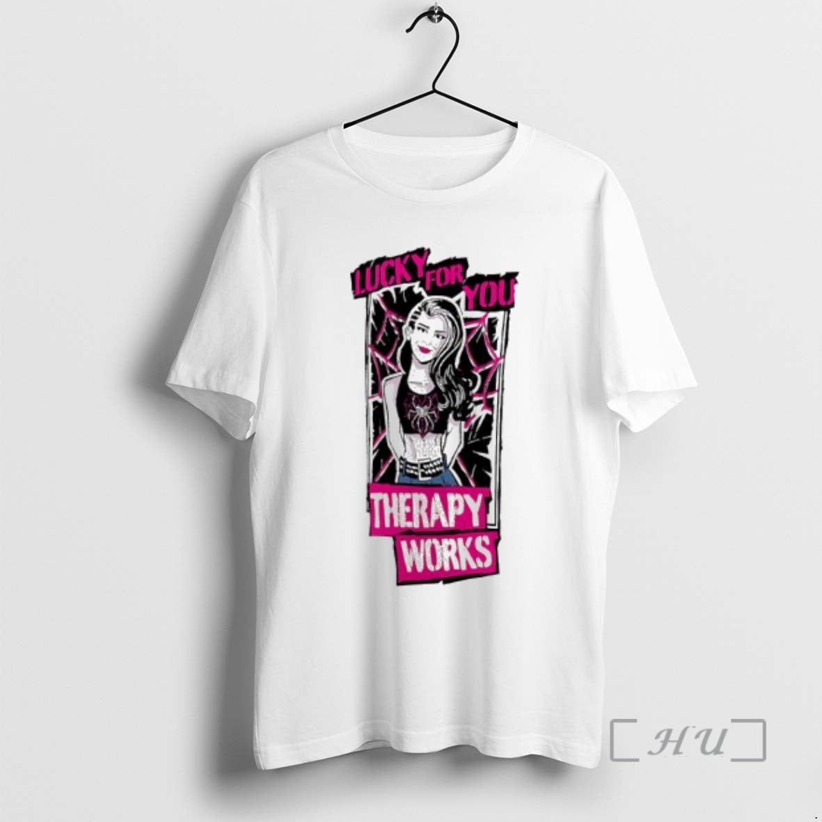 Officials Aj Lee Therapy Works Lucky For You Graphic - T-Shirt, Sweatshirt, Hoodie