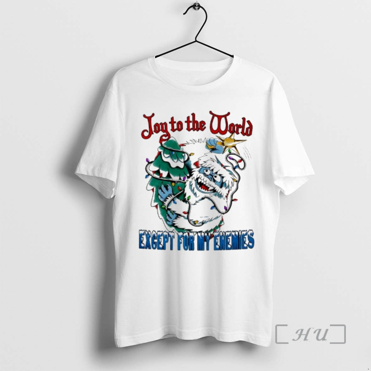 Officials Abominable Snow Monster Joy To The World Except For My Enemies Premium T Shirts - T-Shirt, Sweatshirt, Hoodie