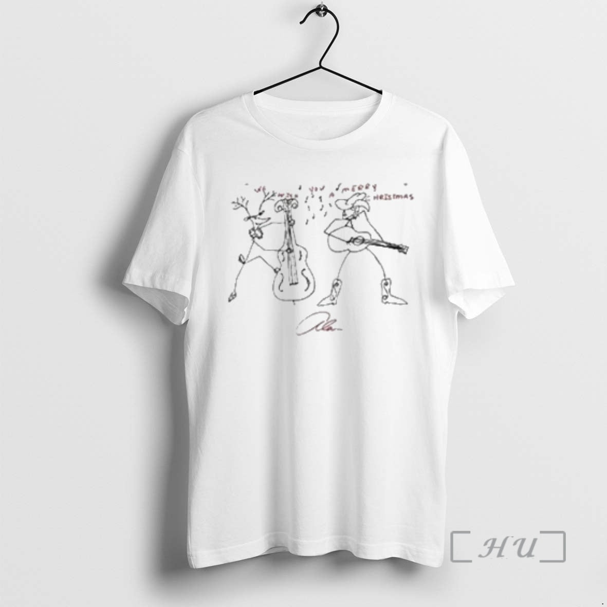 Officials Alan Jackson Sketch Christmas 2025 Holiday Circle White - T-Shirt, Sweatshirt, Hoodie