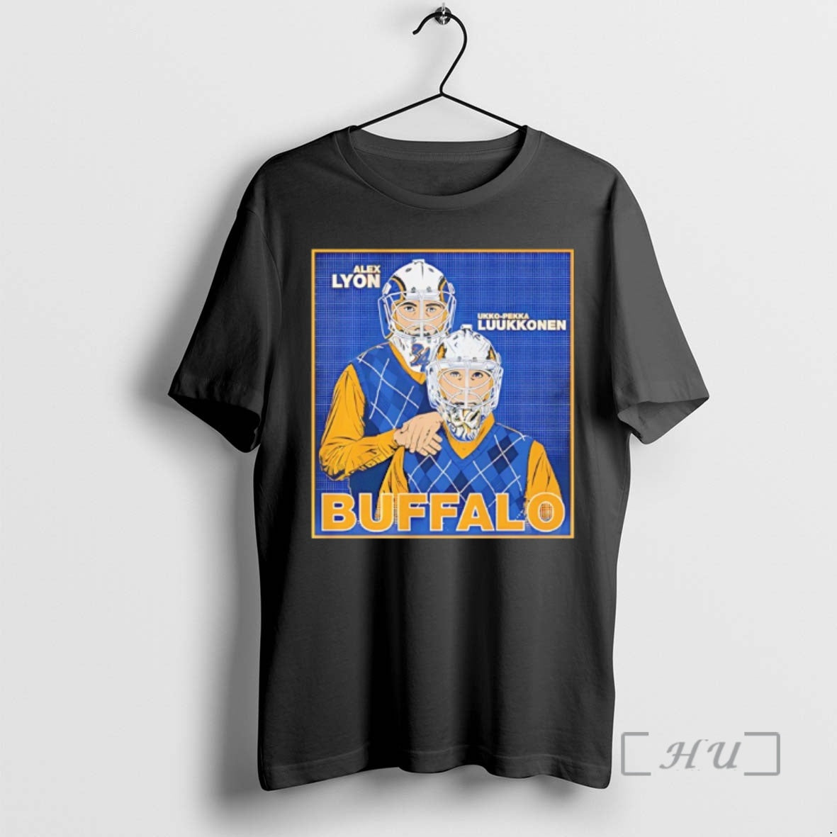 Officials Alex Lyon And Ukko Pekka Luukkonen Buffalo Family Portrait Unisex T-shirt, Sweatshirt, Hoodie, Long Sleeve Tee - T-Shirt, Sweatshirt, Hoodie