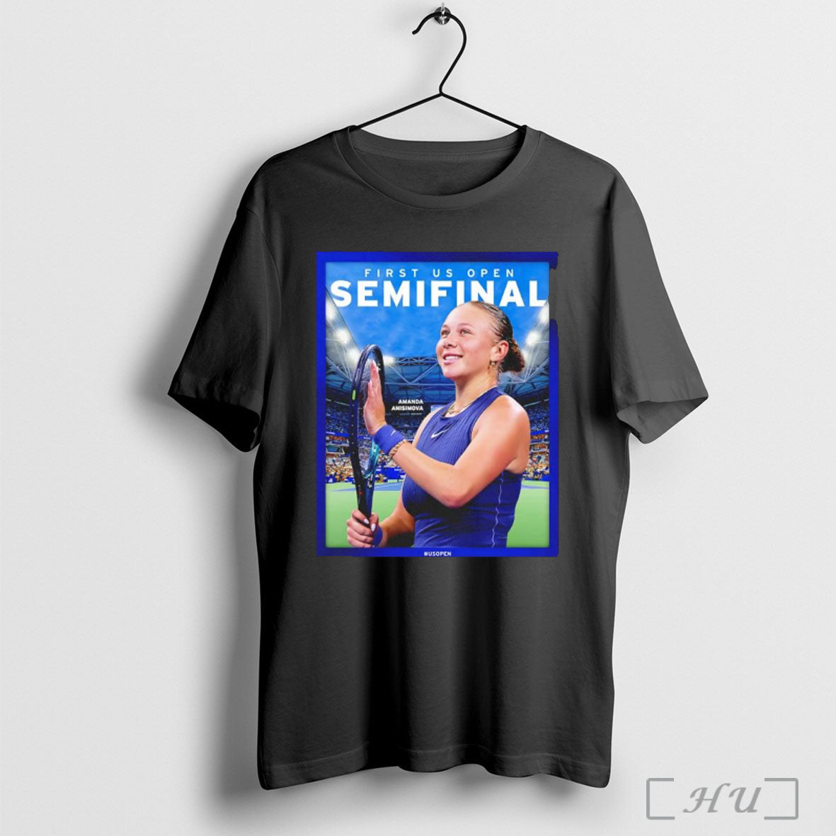 Officials Amanda Anisimova Us Open Tennis Welcome To The Semifinal T Shirt Black Unisex T-shirt, Sweatshirt, Hoodie, Long Sleeve Tee - T-Shirt, Sweatshirt, Hoodie