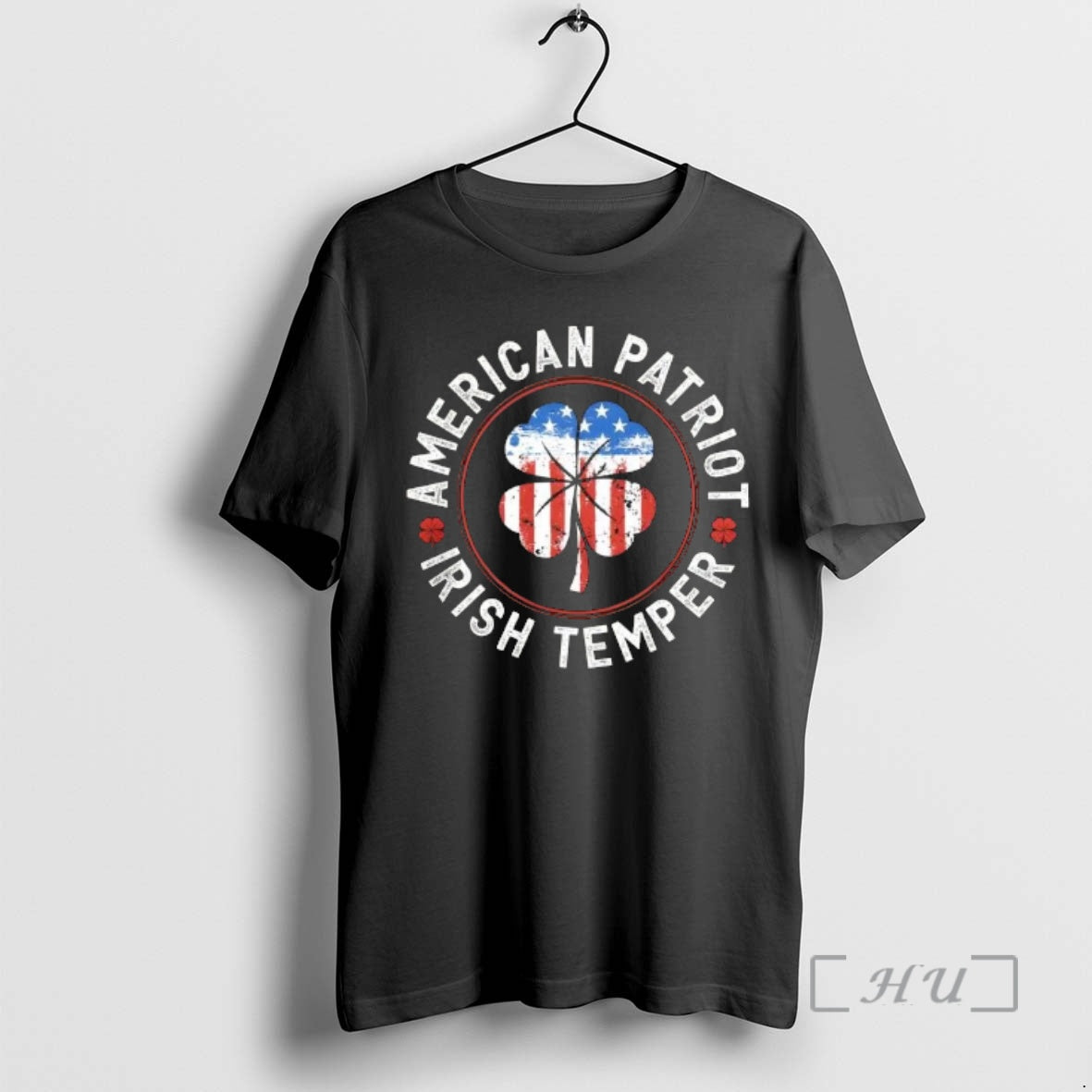 Officials American Patriot Irish Temper Us Flag - T-Shirt, Sweatshirt, Hoodie