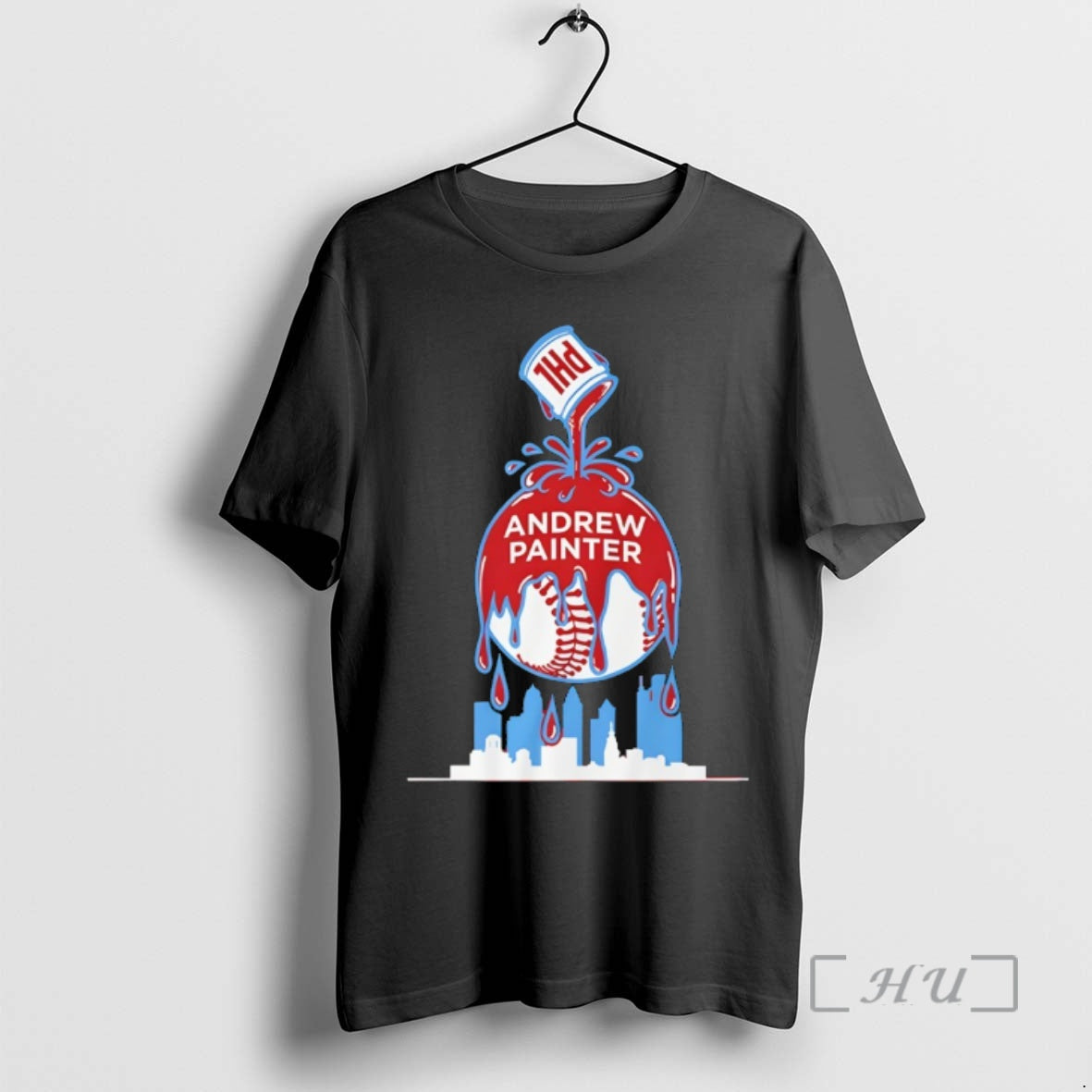Officials Andrew Painter Philadelphia Phillies Baseball Paint The Town Unisex T-shirt, Sweatshirt, Hoodie, Long Sleeve Tee - T-Shirt, Sweatshirt, Hoodie
