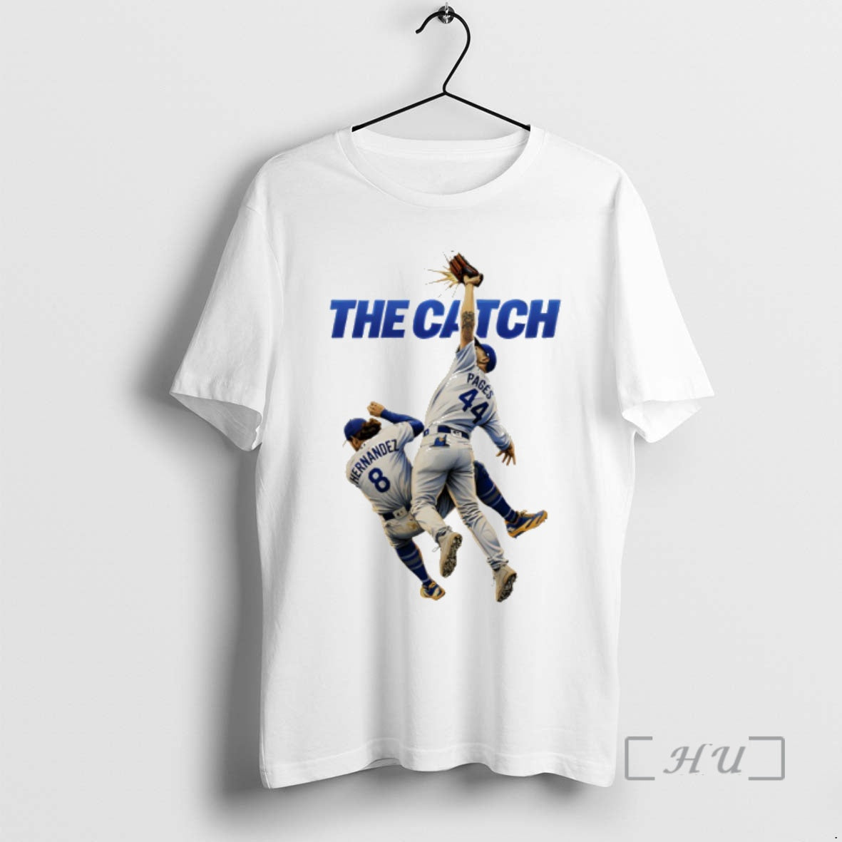 Officials Andy Pages Vs Kike Hernandez The Catch Los Angeles Champs Baseball Premium T Shirts - T-Shirt, Sweatshirt, Hoodie