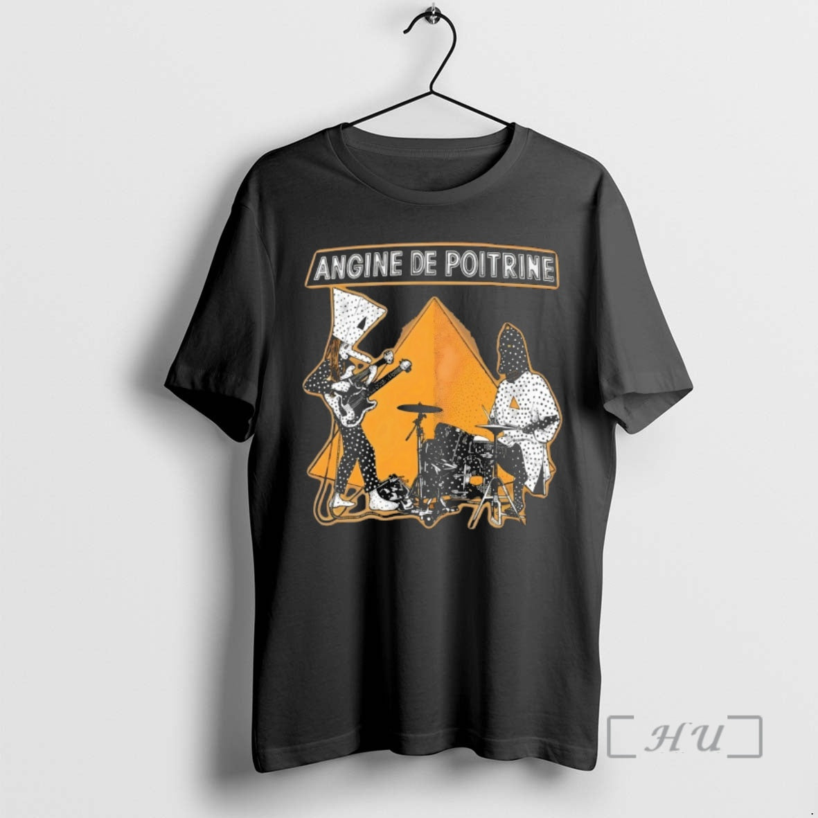 Officials Angine De Poitrine Band Dark Gothic Rock Unisex T-shirt, Sweatshirt, Hoodie, Long Sleeve Tee - T-Shirt, Sweatshirt, Hoodie