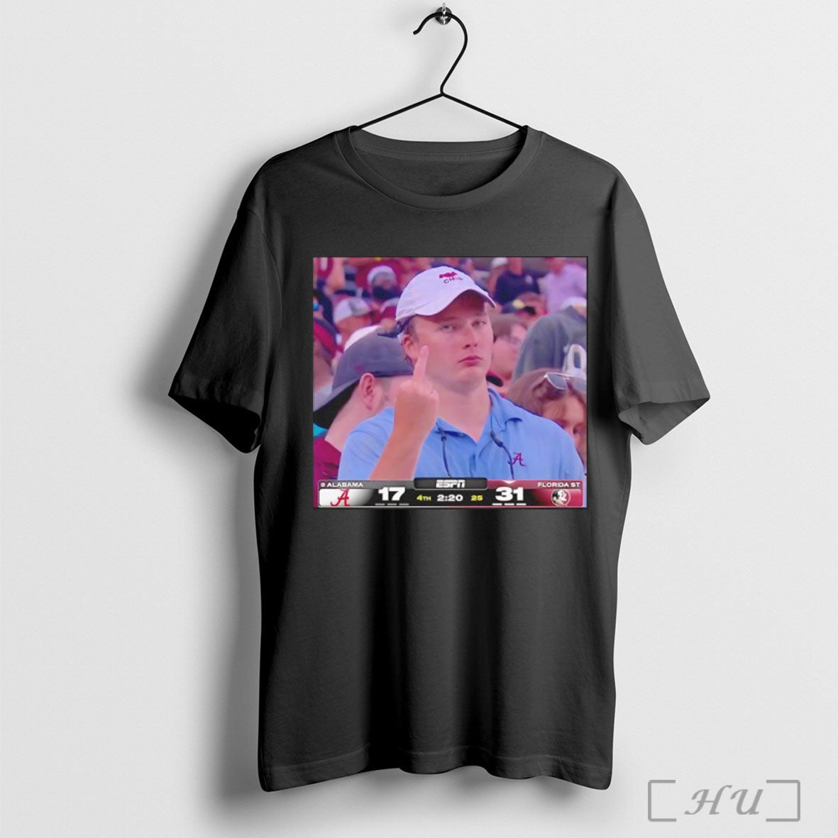 Officials Angry Alabama Vs Florida State Fan Middle Finger T Shirt Unisex T-shirt, Sweatshirt, Hoodie, Long Sleeve Tee - T-Shirt, Sweatshirt, Hoodie