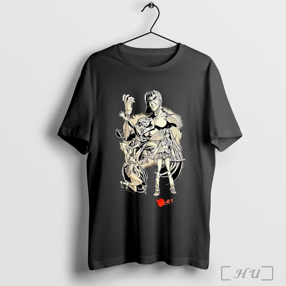 Officials Anime Character Group Japanese Text T Shirt Unisex T-shirt, Sweatshirt, Hoodie, Long Sleeve Tee - T-Shirt, Sweatshirt, Hoodie