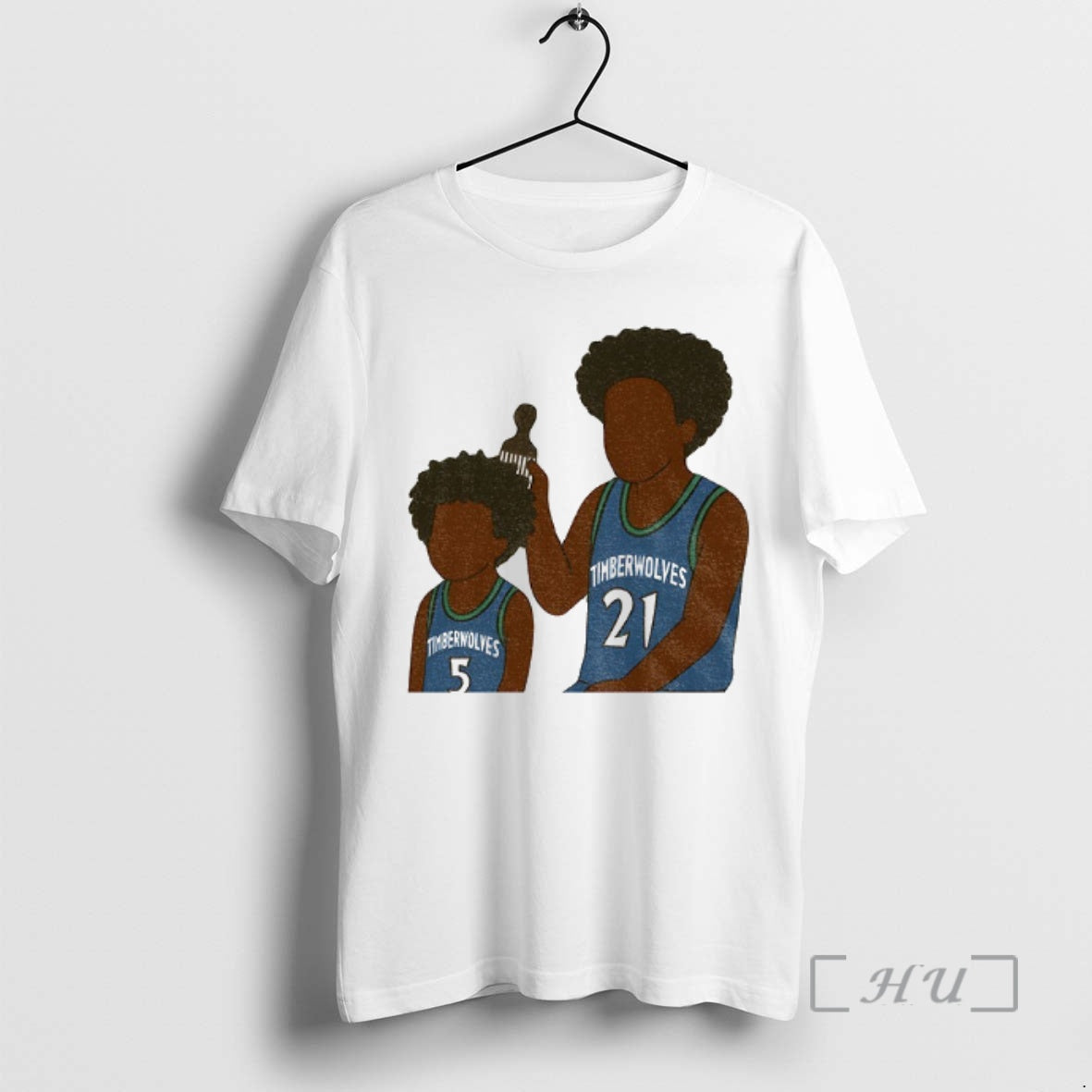 Officials Anthony Edwards And Kevin Garnett Cartoon - Adult & Kids T-Shirts, Sweatshirts & Hoodies apparel design preview 1