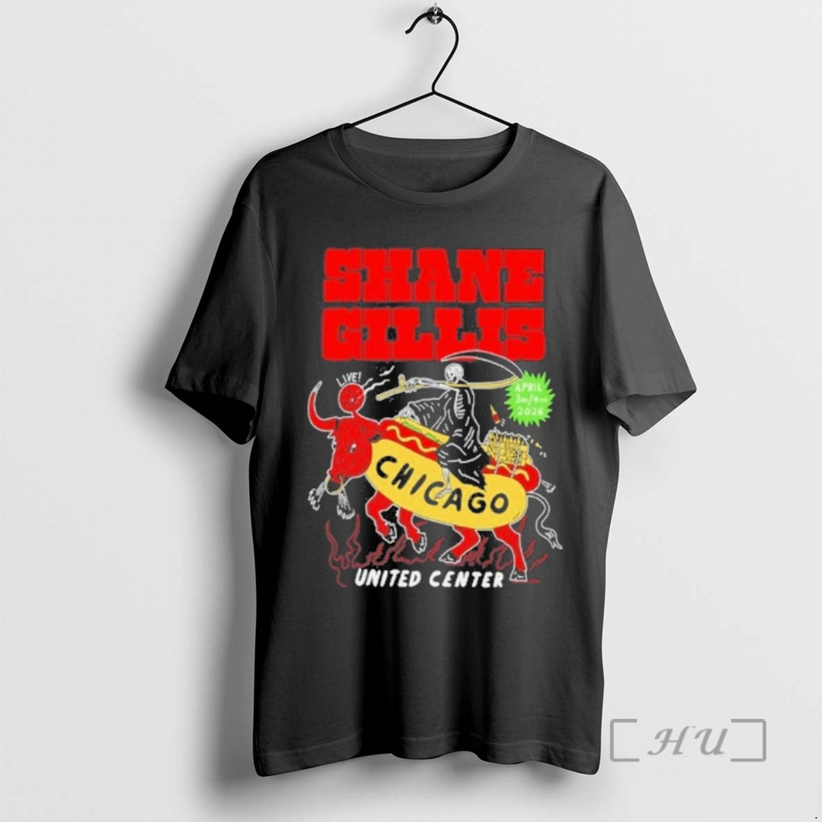 Officials Apr 3 4 2026 Shane Gillis Chicago United Center Unisex T-shirt, Sweatshirt, Hoodie, Long Sleeve Tee - T-Shirt, Sweatshirt, Hoodie